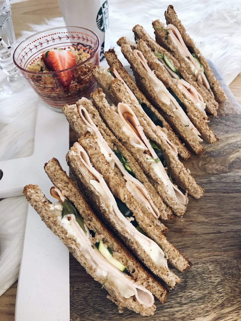 recette club sandwich chèvre courgette poulet