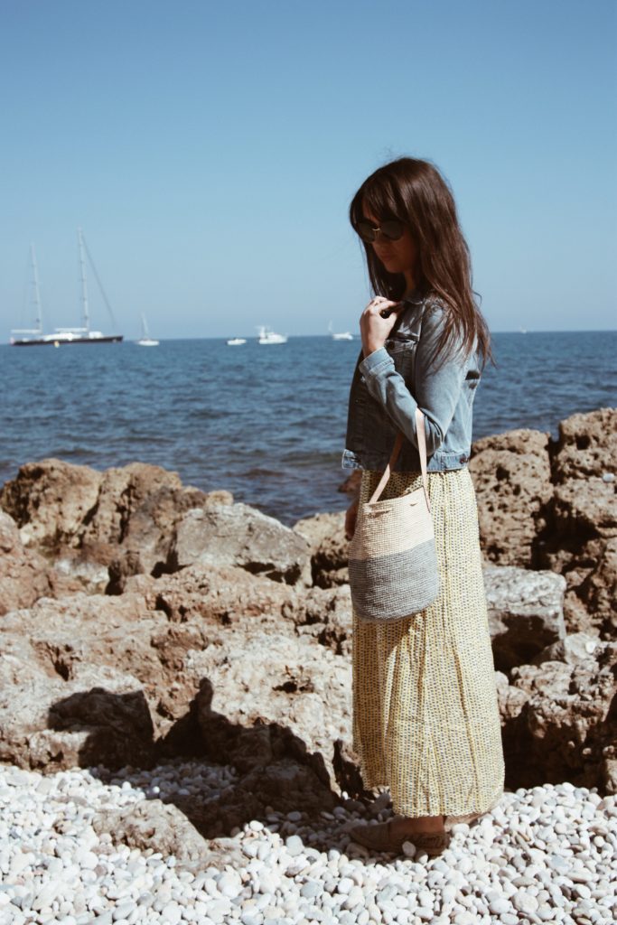 Robe longue veste en jean. Con fession